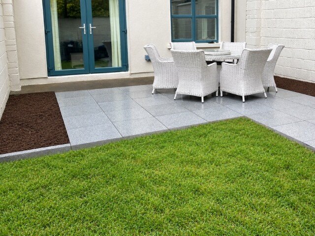 garden-patio-design-tramore Garden patio design creating an attractive outdoor seating area in Tramore